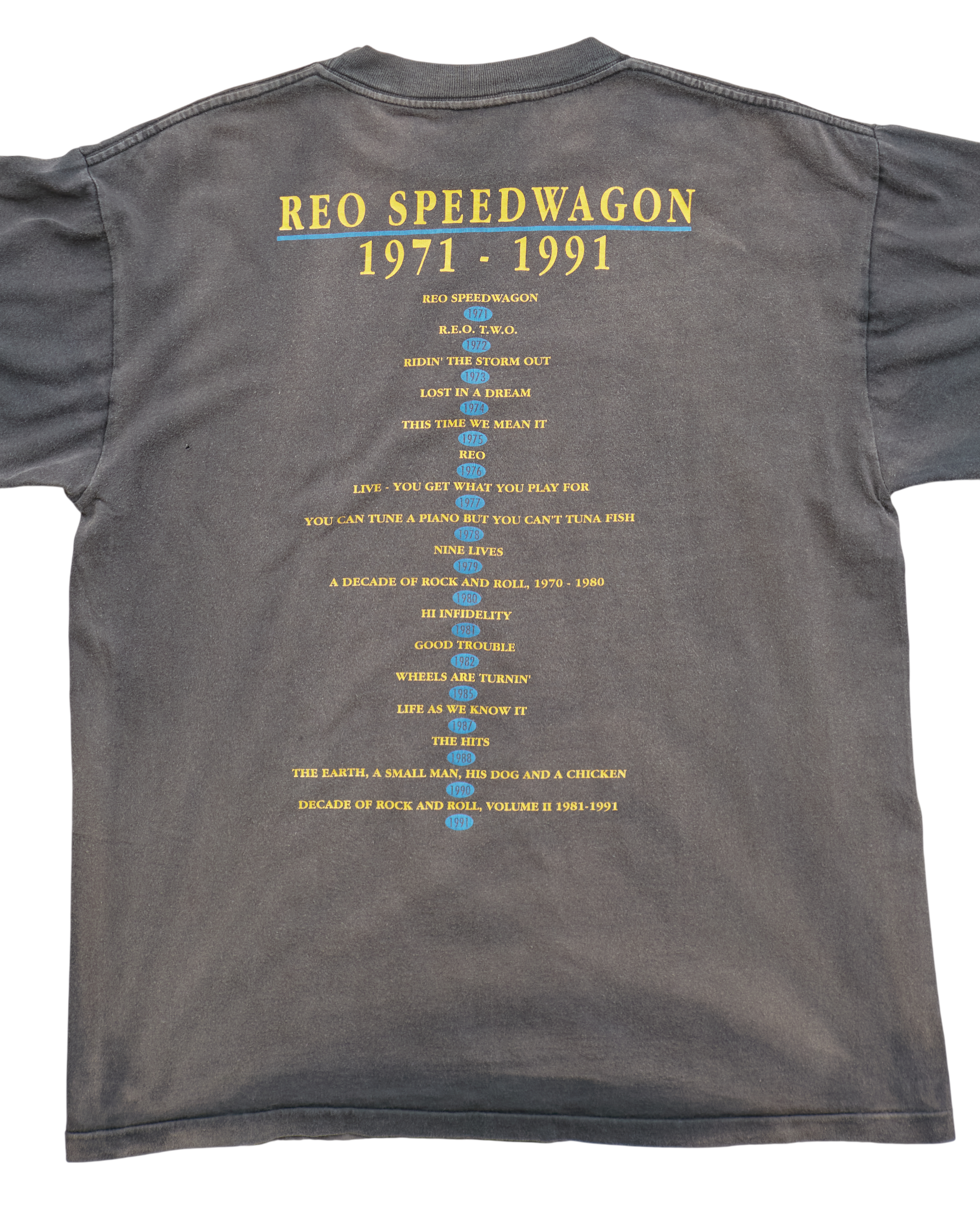 (M) 1991 REO Speedwagon Winterland T-Shirt