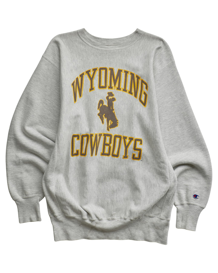 (L) 90s Wyoming Cowboys Champion Sweatshirt