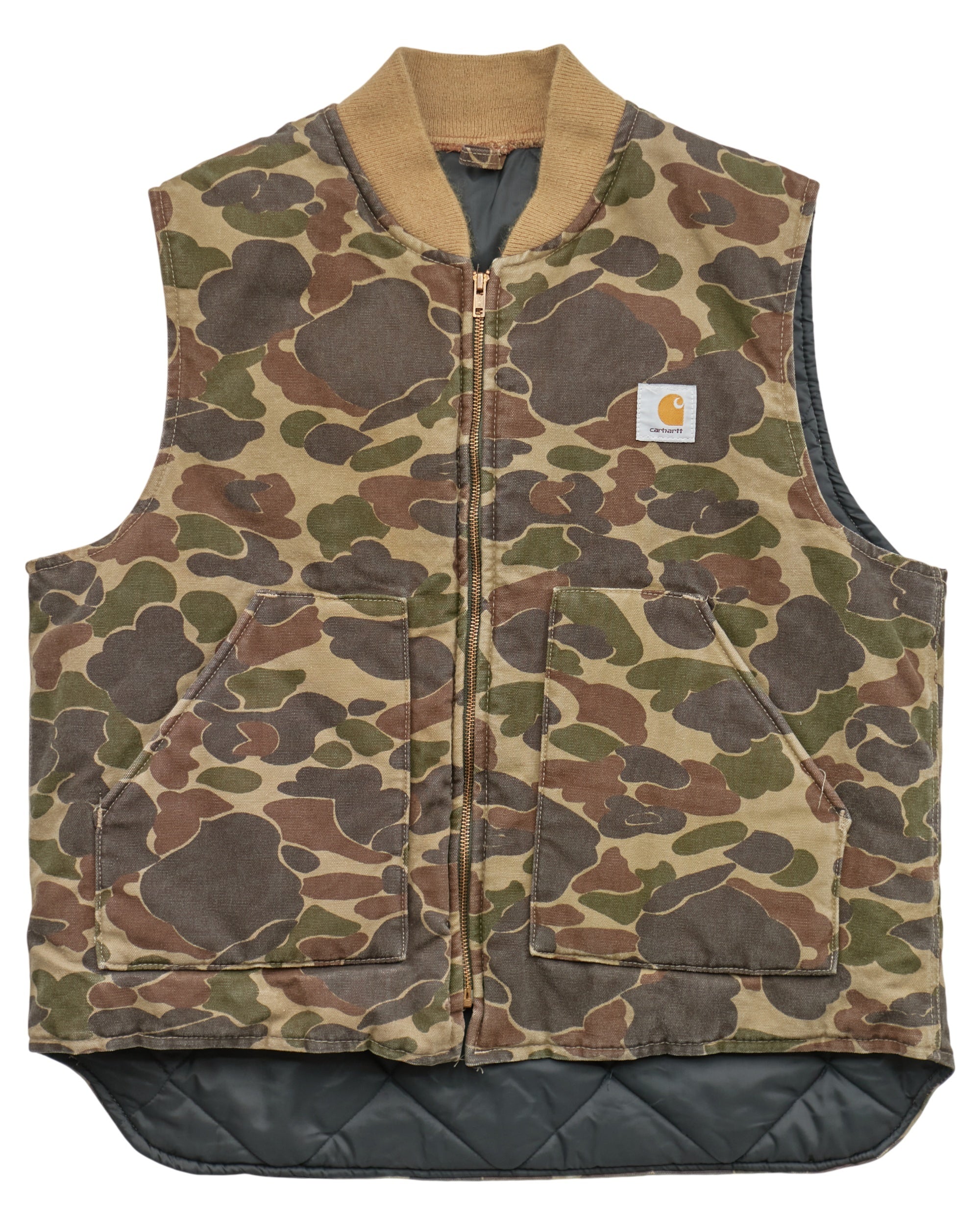 (M) 2000s Camo Vest Carhartt Jacket