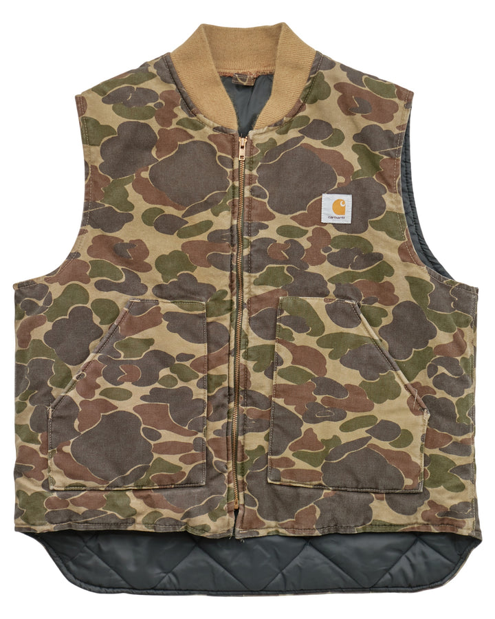 (M) 2000s Camo Vest Carhartt Jacket