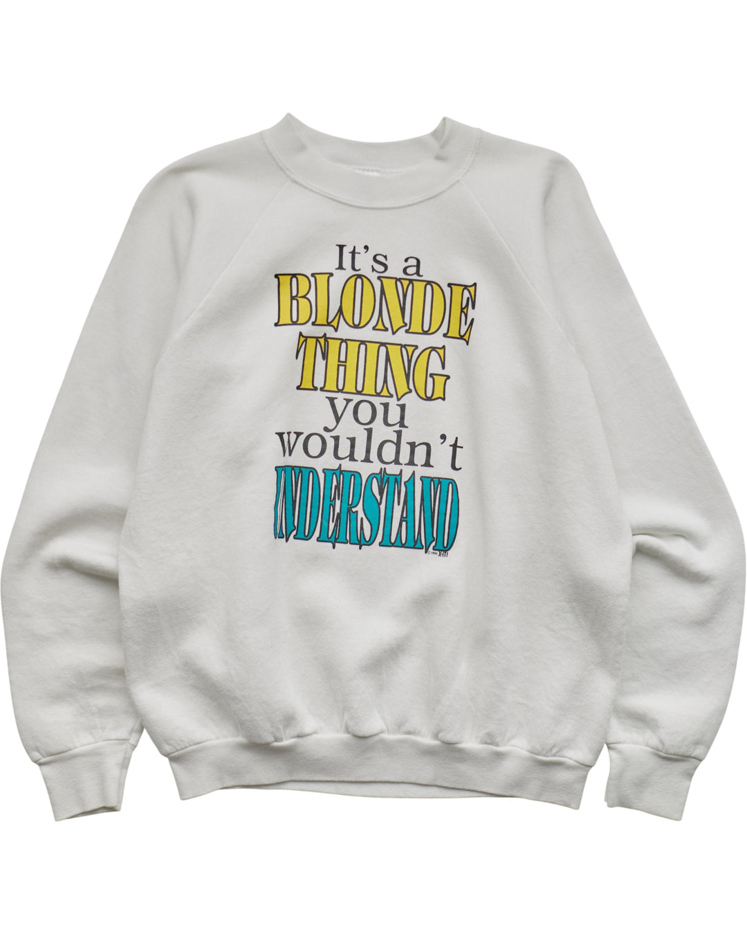 (M) 90s It's A Blonde Thing Fruit of the Loom Sweatshirt