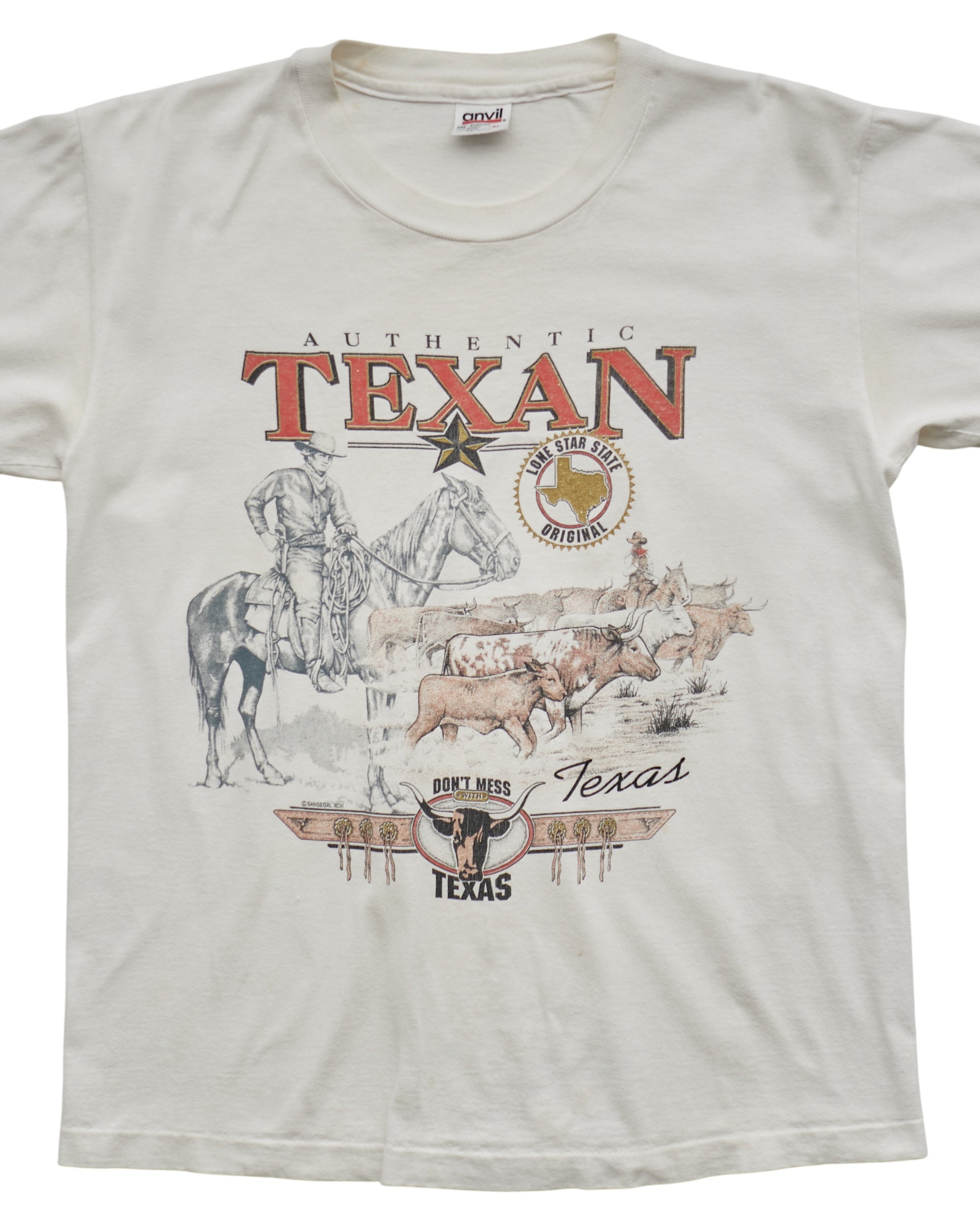 (S) 90s Authentic Texan Anvil T-Shirt