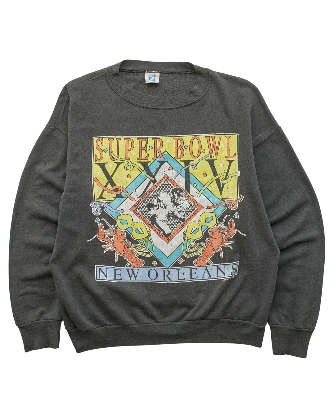 (S) 1990 New Orleans Saints Logo 7 Sweatshirt