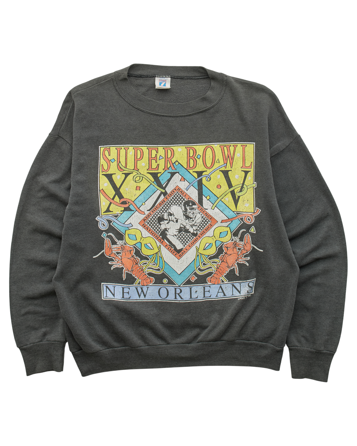(S) 1990 New Orleans Saints Logo 7 Sweatshirt