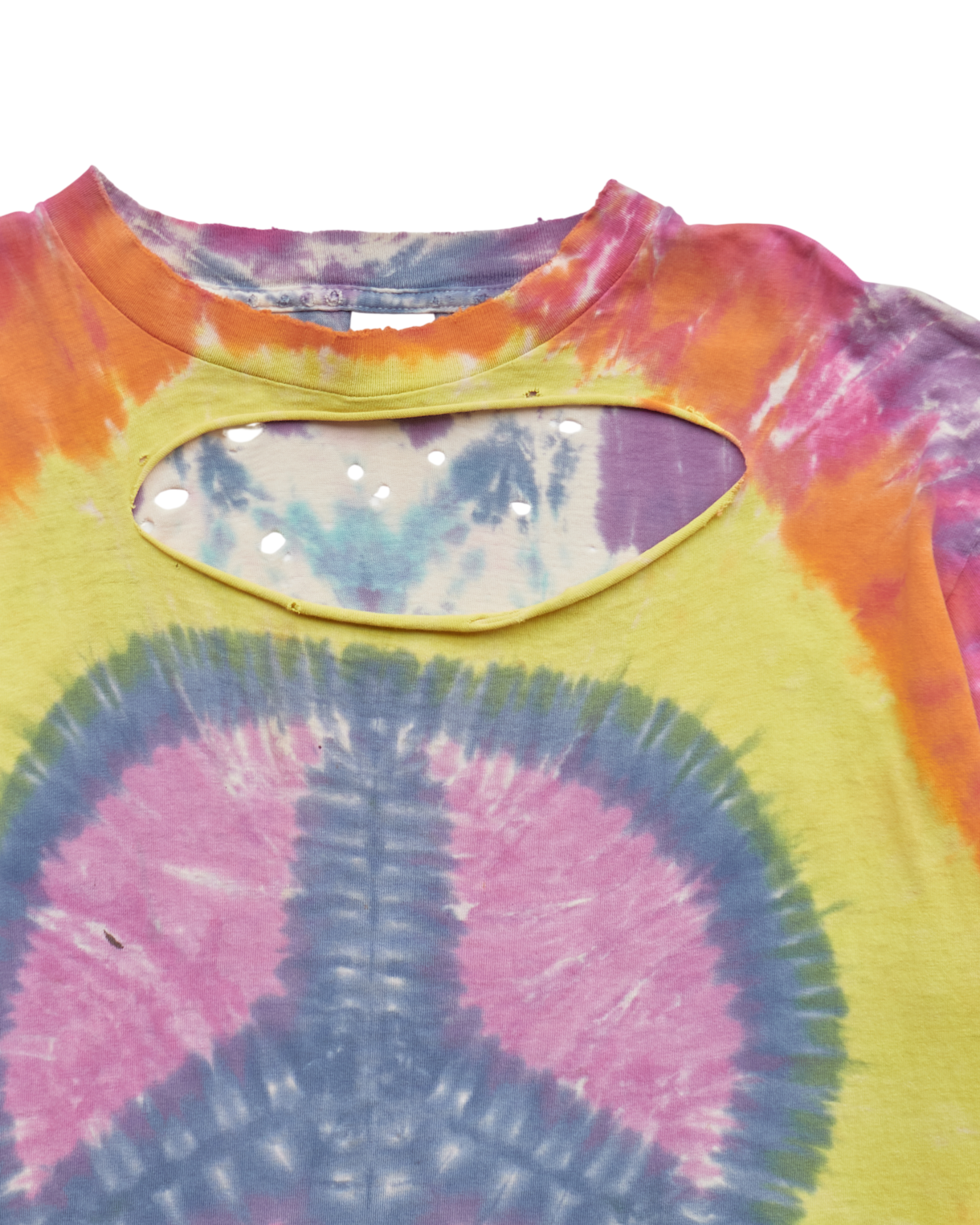 (L) 90s Peace Castle Tie-Dye T-Shirt