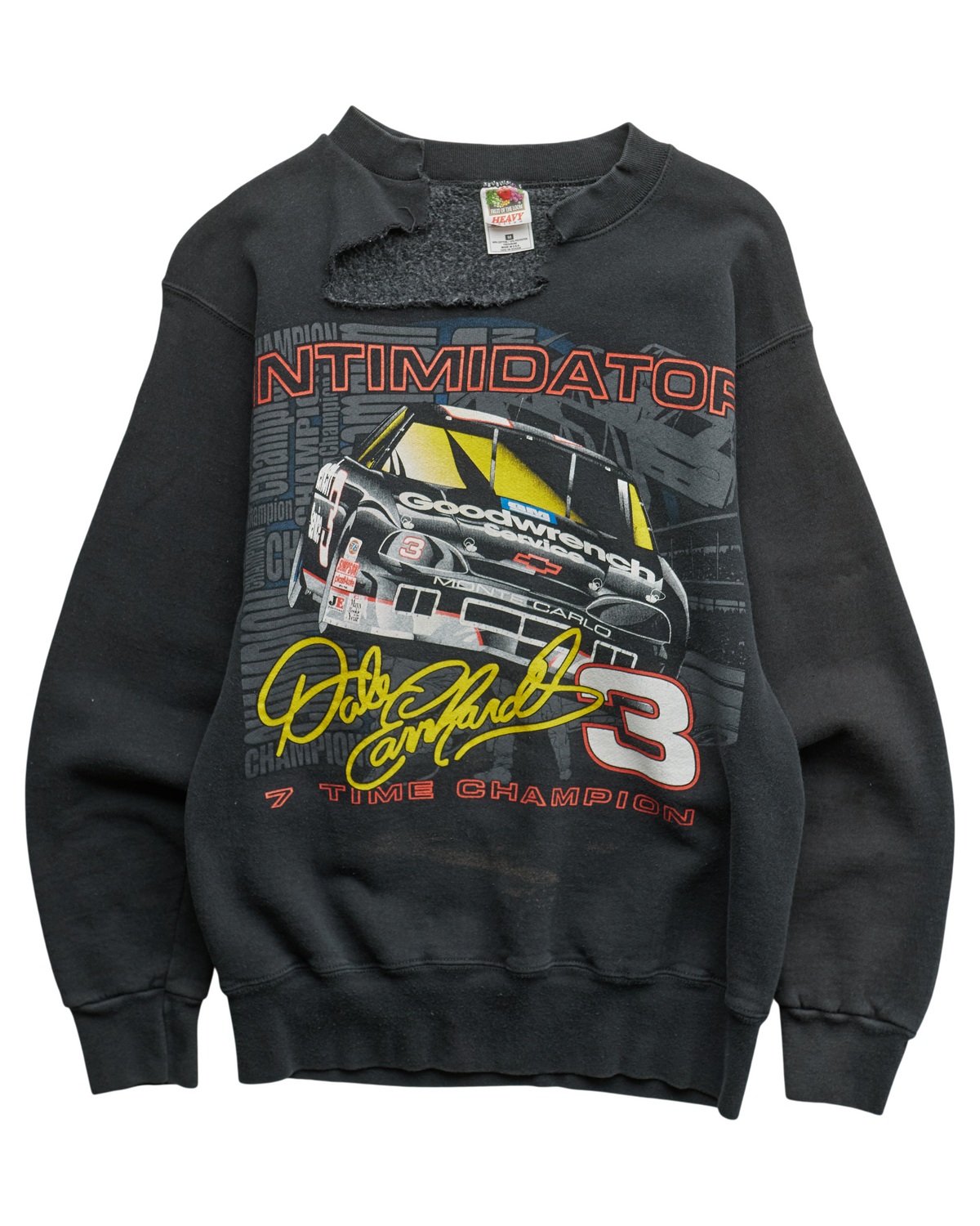 (XS) 2000s The Intimidator Dale Earnhardt Fruit of the Loom Sweatshirt