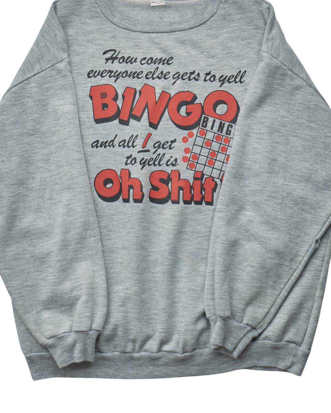 (XL) 80s Bingo Oh Shit! T-Shirt