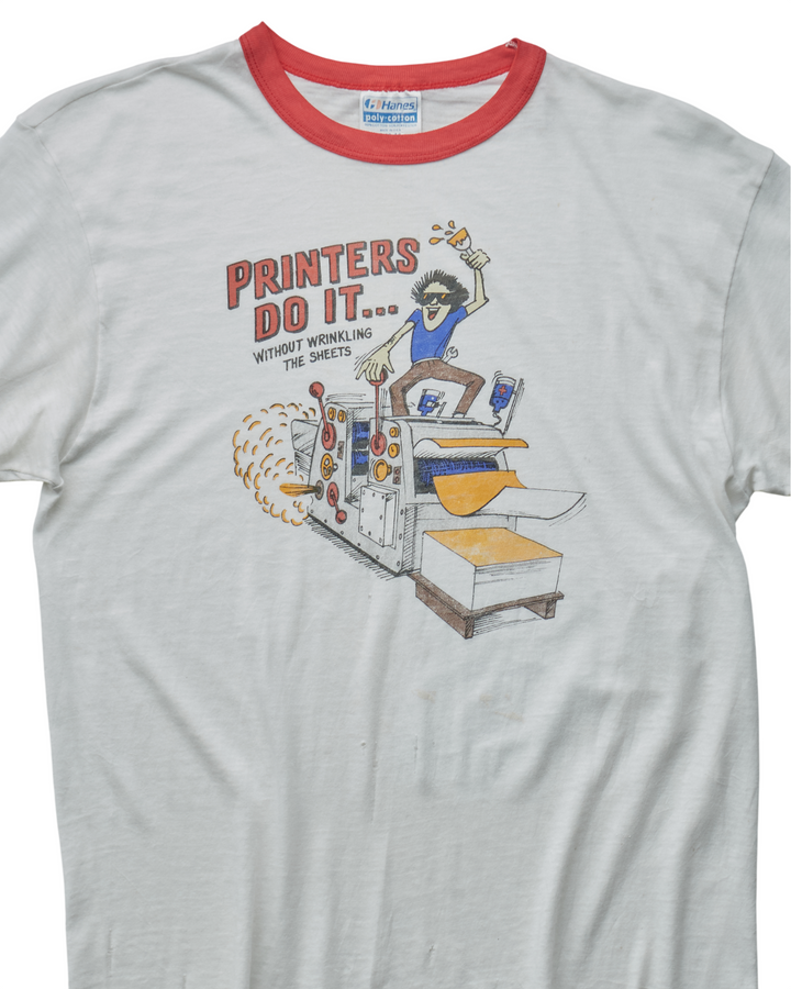 (M) 90s Printers Do It Hanes T-Shirt