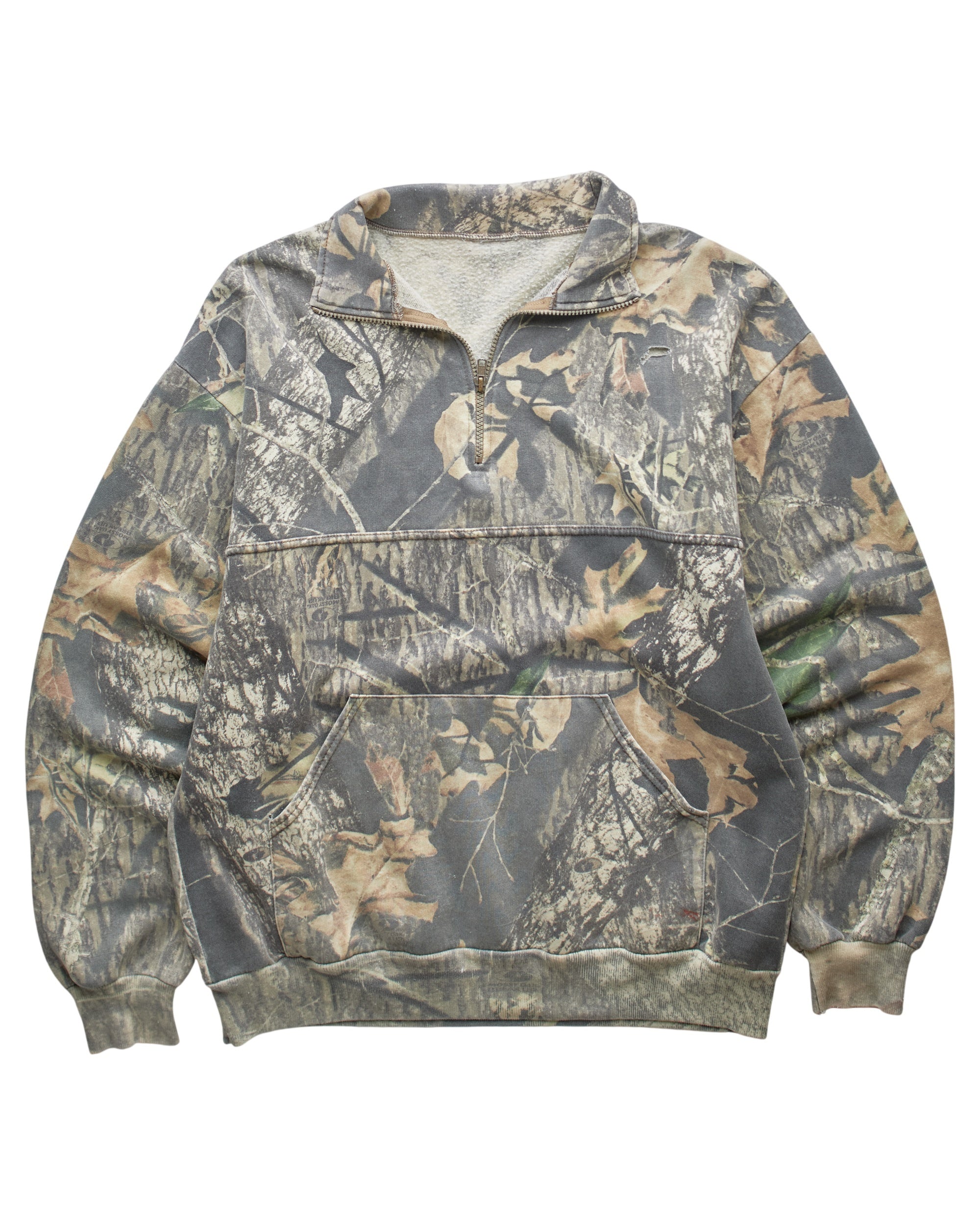 (M) 2000s Camo Quarterzip Sweatshirt