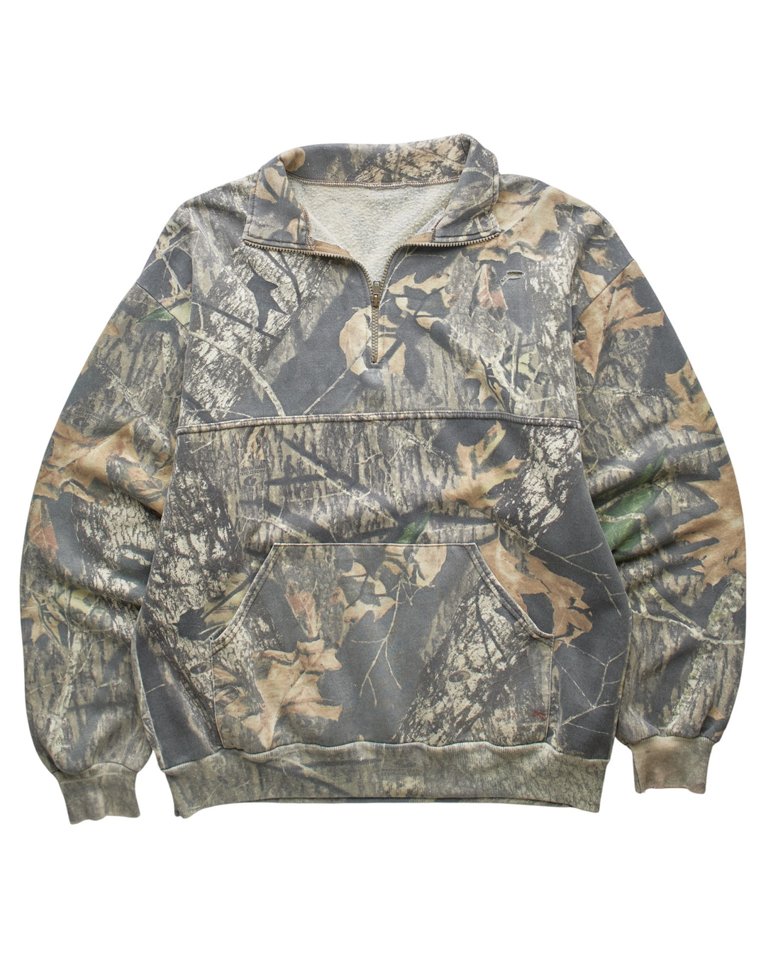 (M) 2000s Camo Quarterzip Sweatshirt