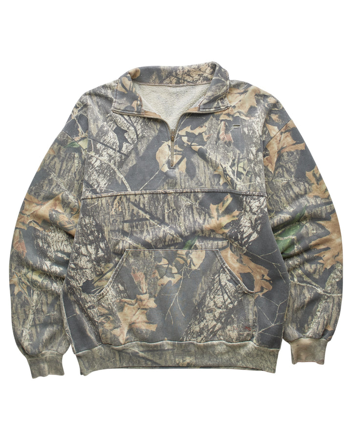 (M) 2000s Camo Quarterzip Sweatshirt