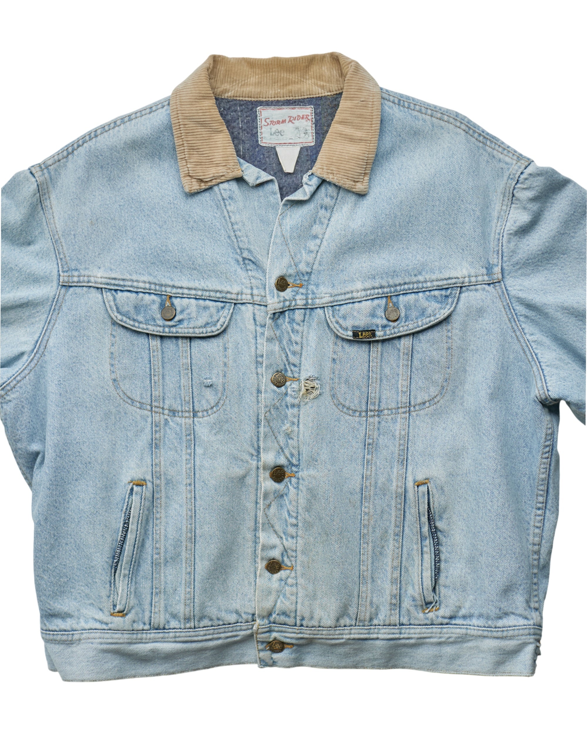 (L) 80s Storm Rider Lee Denim Jacket