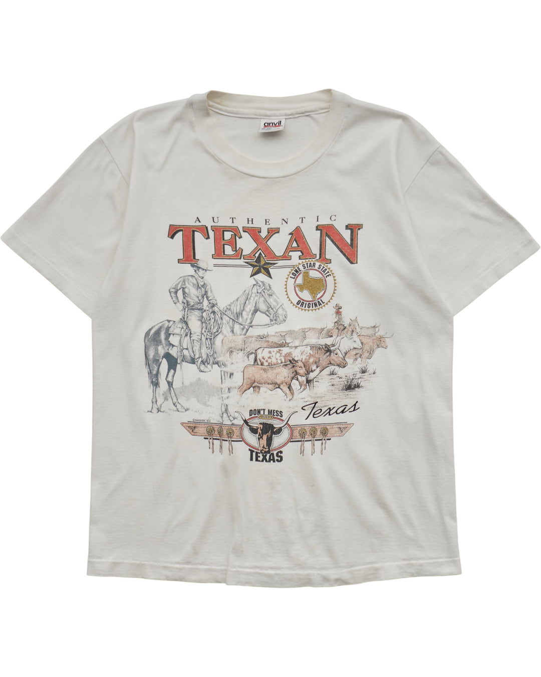 (S) 90s Authentic Texan Anvil T-Shirt
