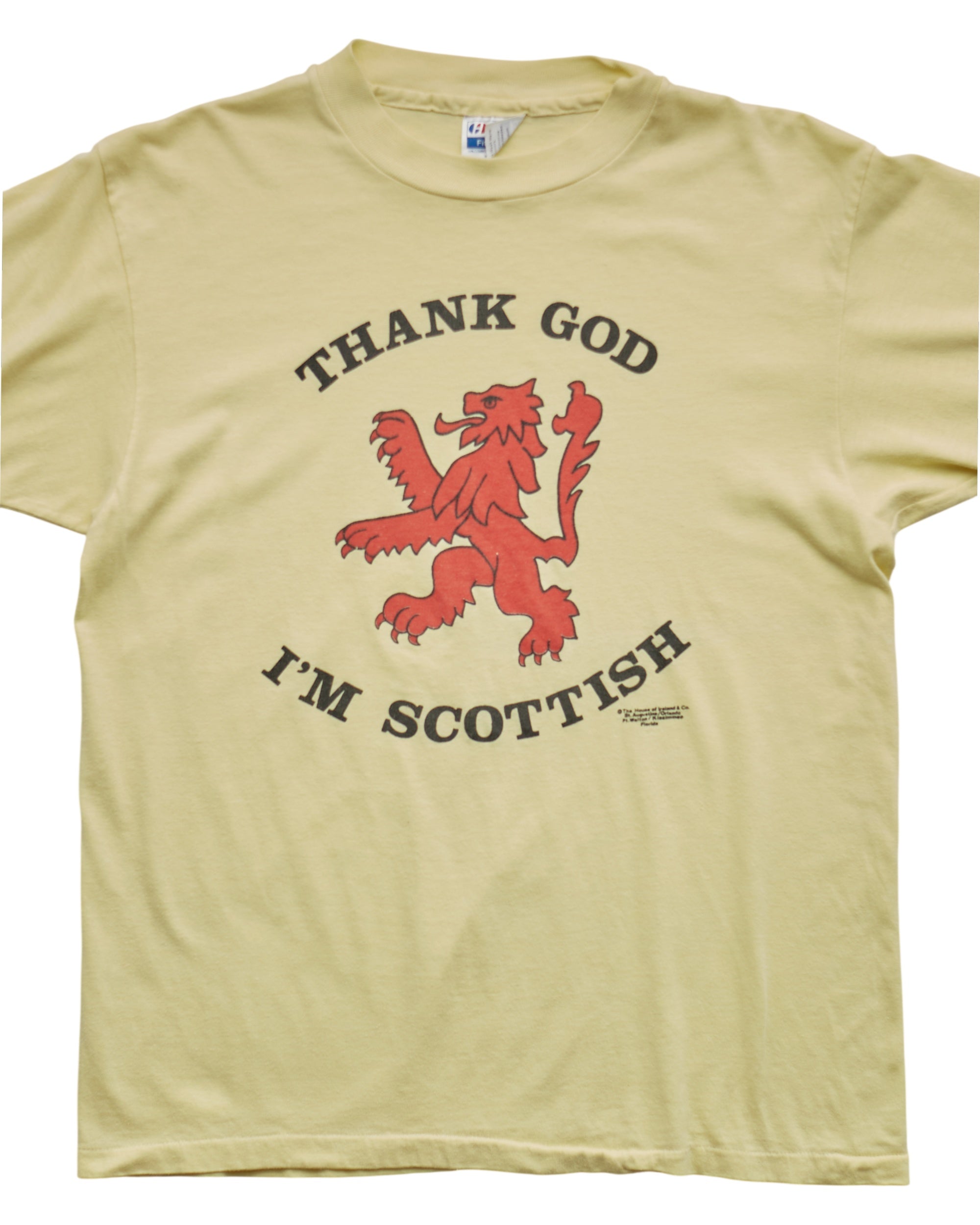 (S) 90s Thank God I'm Scottish Hanes T-Shirt