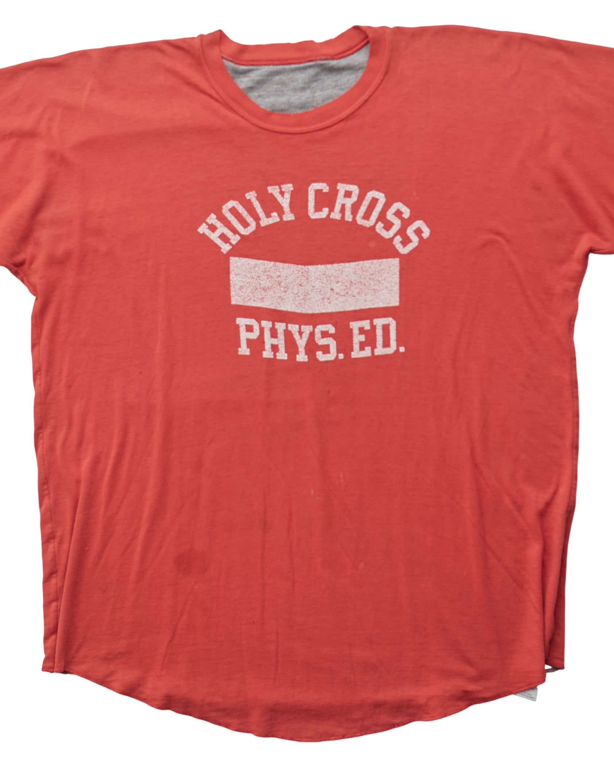 (L) 80s Holy Cross Phys Ed Russel T-Shirt