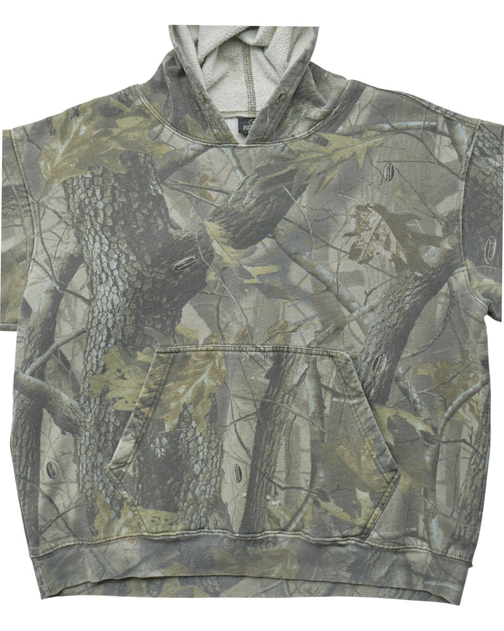 (XL) 2000s Camo Red Head Hoodie