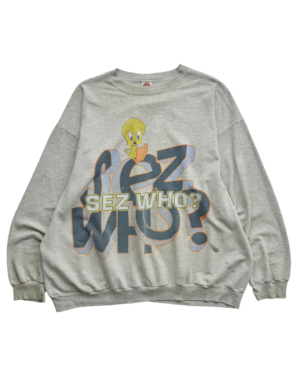 (XL) 90s Tweety Sez Who? Looney Tunes Sweatshirt