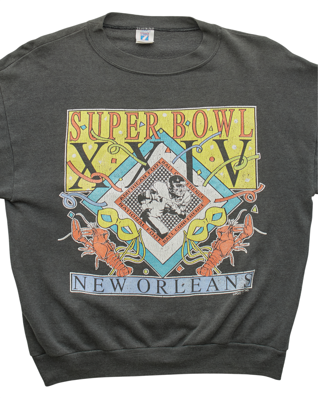 (S) 1990 New Orleans Saints Logo 7 Sweatshirt