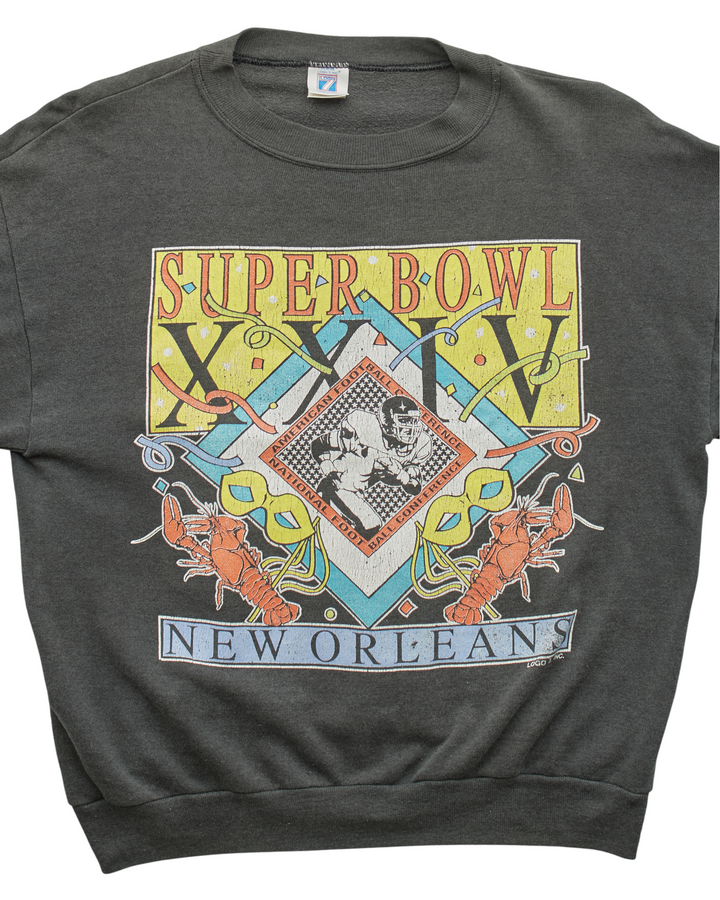(S) 1990 New Orleans Saints Logo 7 Sweatshirt