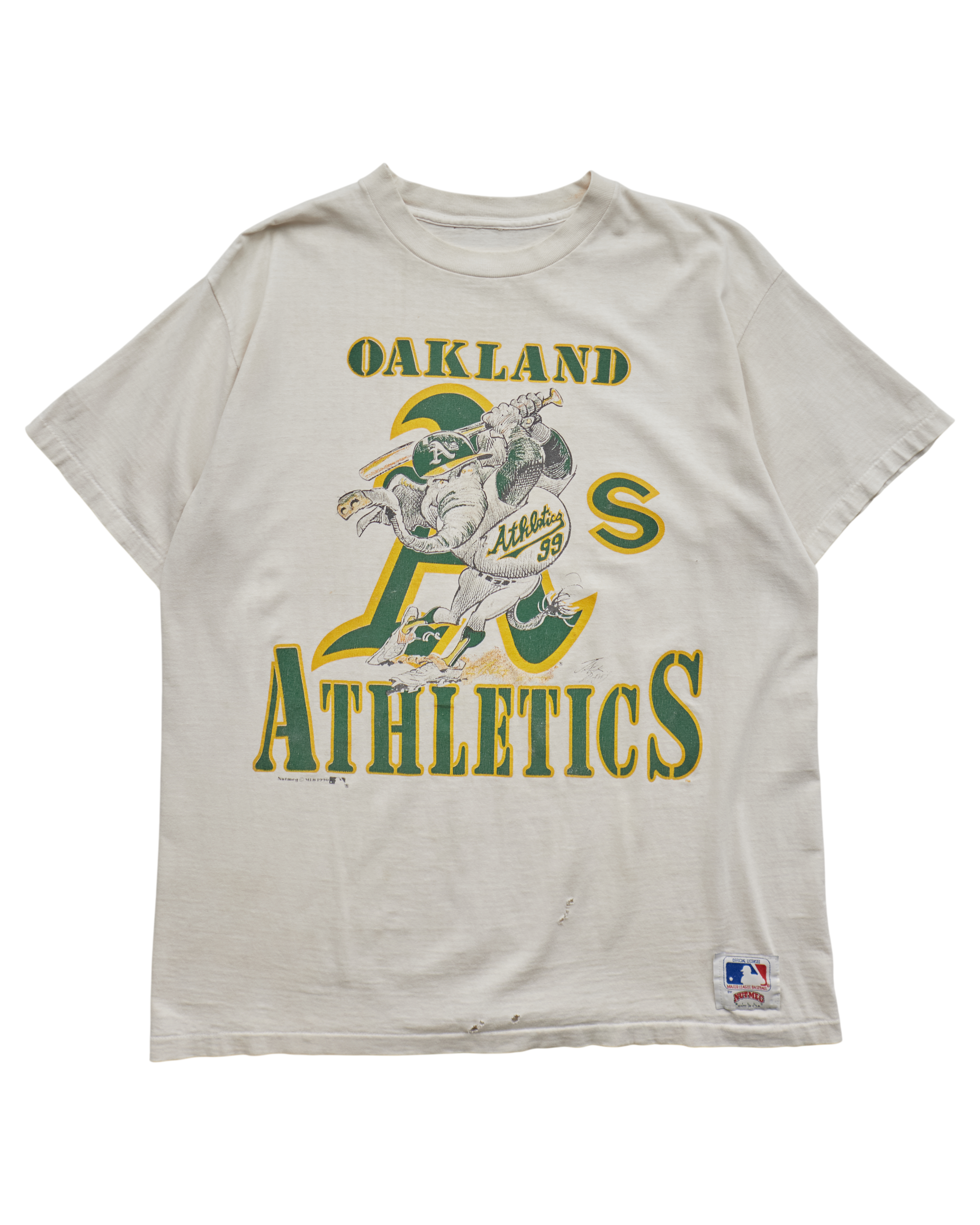 (M) 90s Oakland Athletics Nutmeg Mills T-Shirt