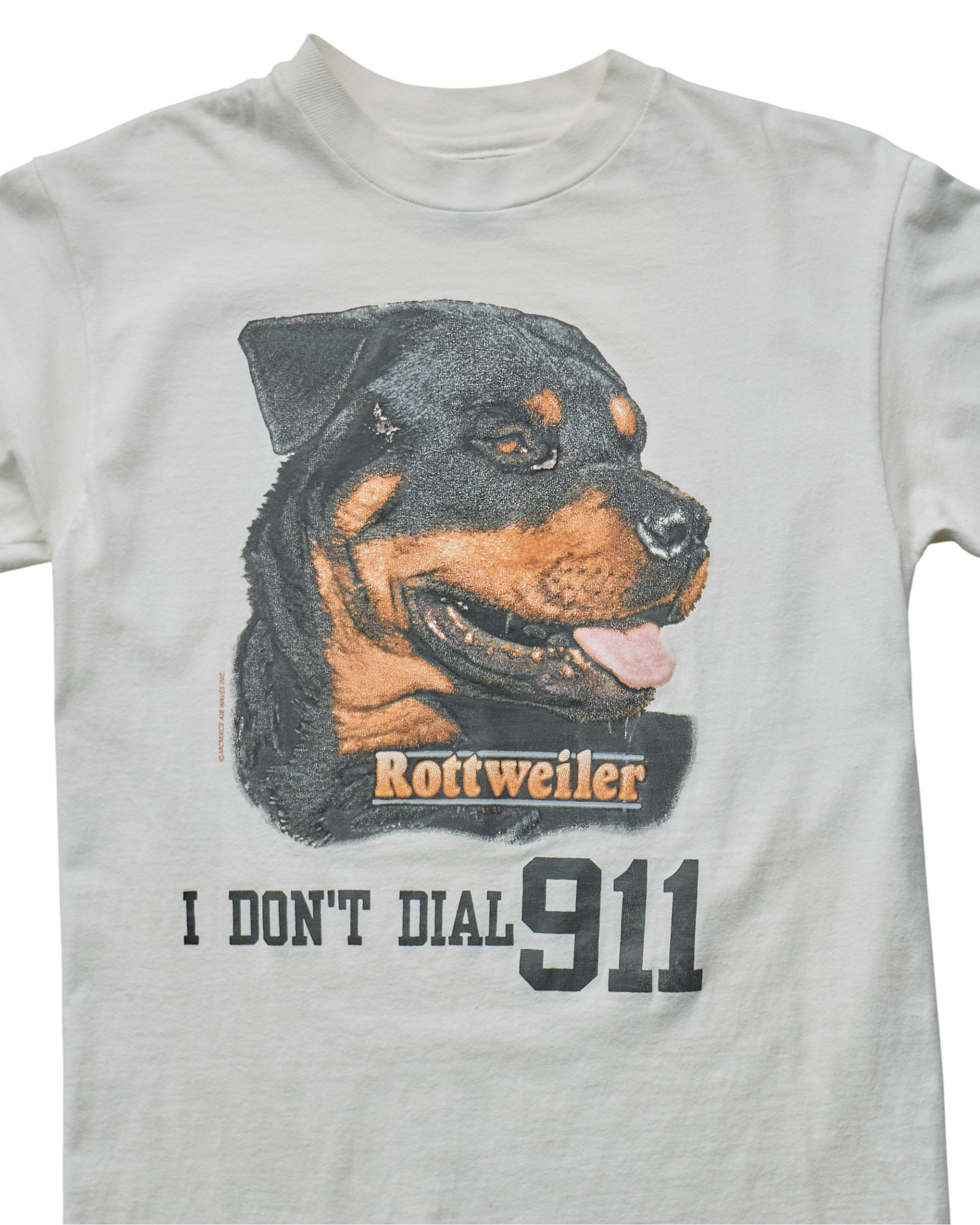 (XS) 90s I Don't Dial 911 Hanes T-Shirt