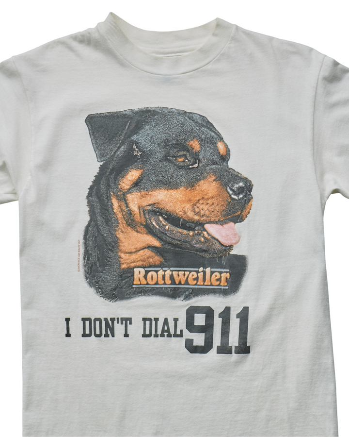 (XS) 90s I Don't Dial 911 Hanes T-Shirt