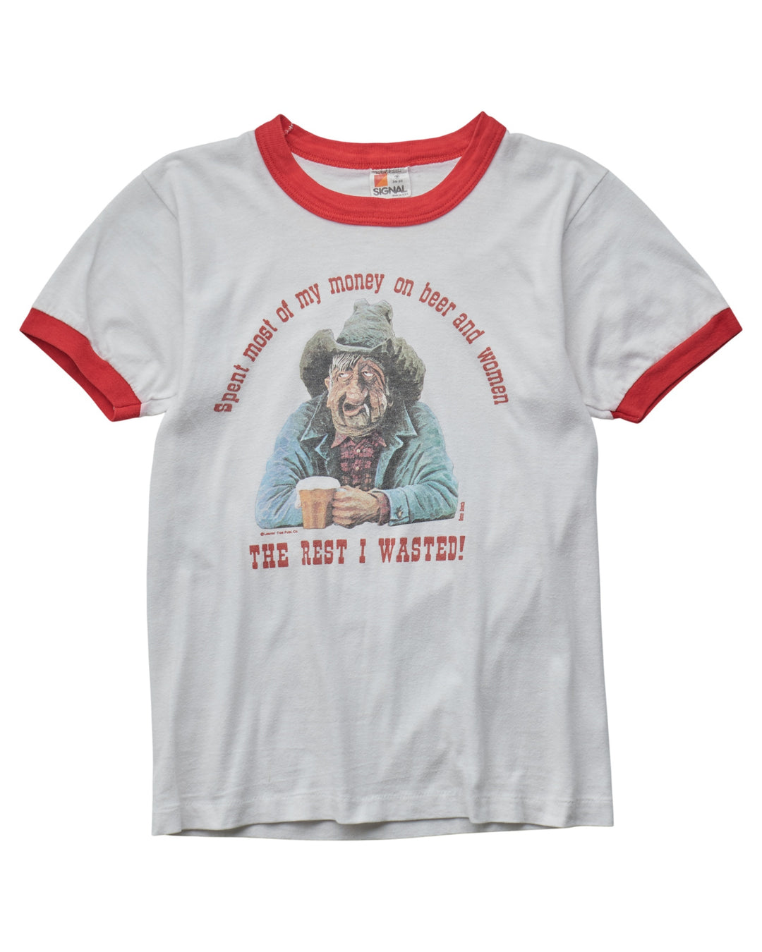 (XS) 90s Spent My Money On Beer And Women Signal T-Shirt