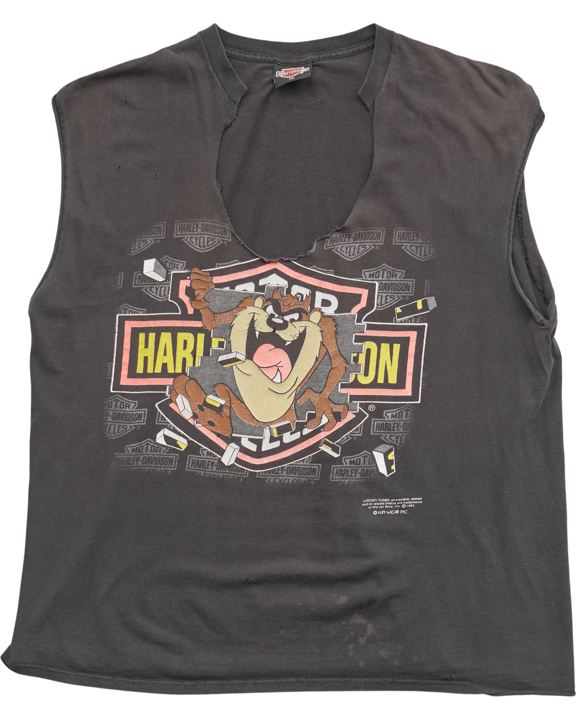 (XL) 1991 Taz Harley Davidson Muscle Tee