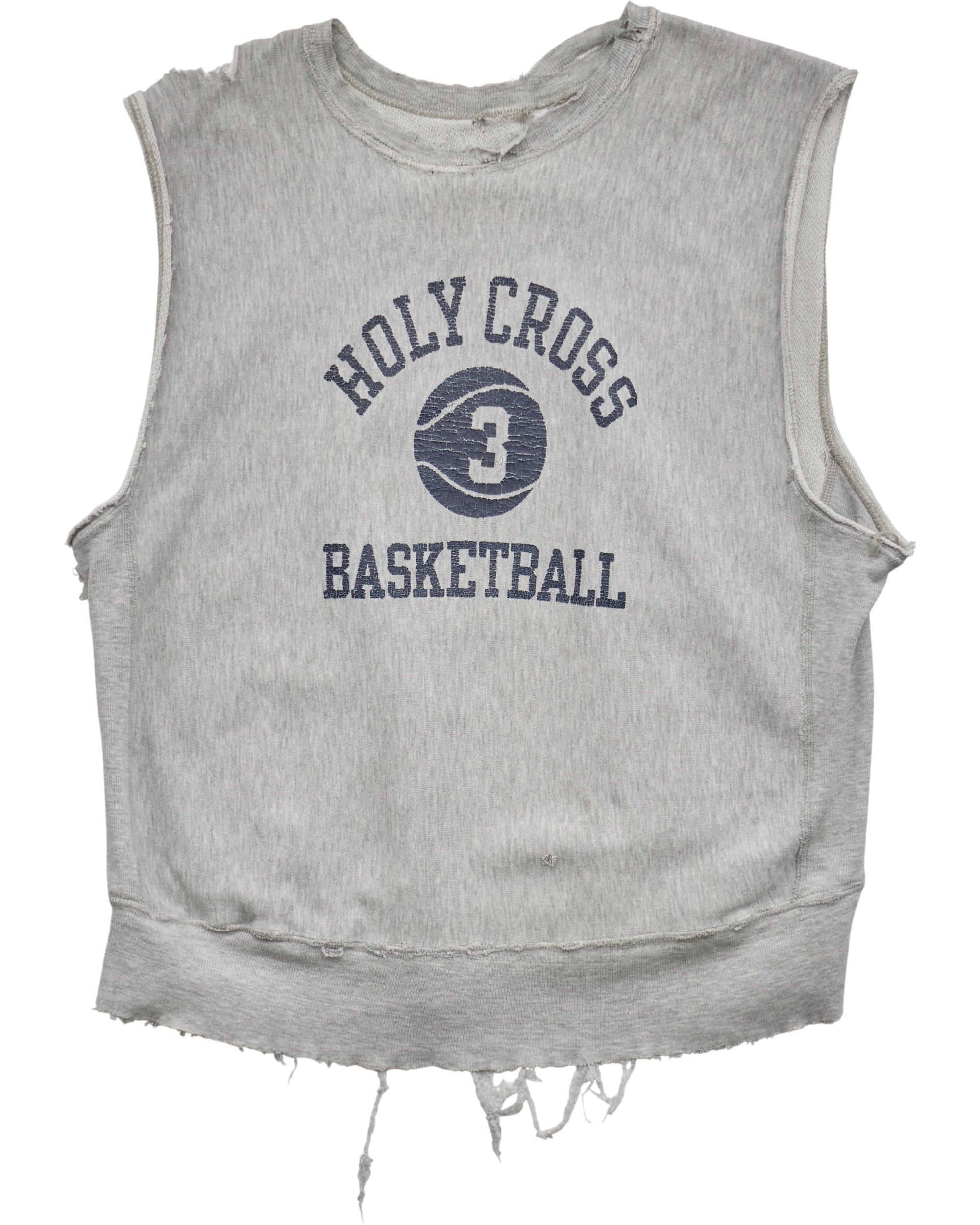 (L) 80s Holy Cross Basketball Muscle Tee