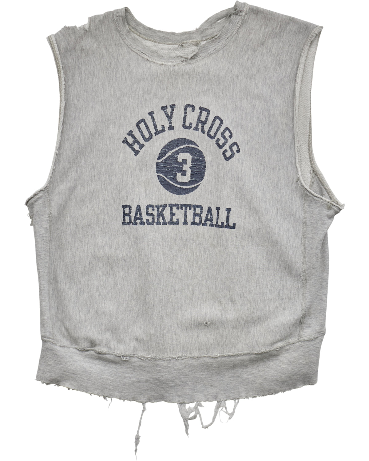 (L) 80s Holy Cross Basketball Muscle Tee