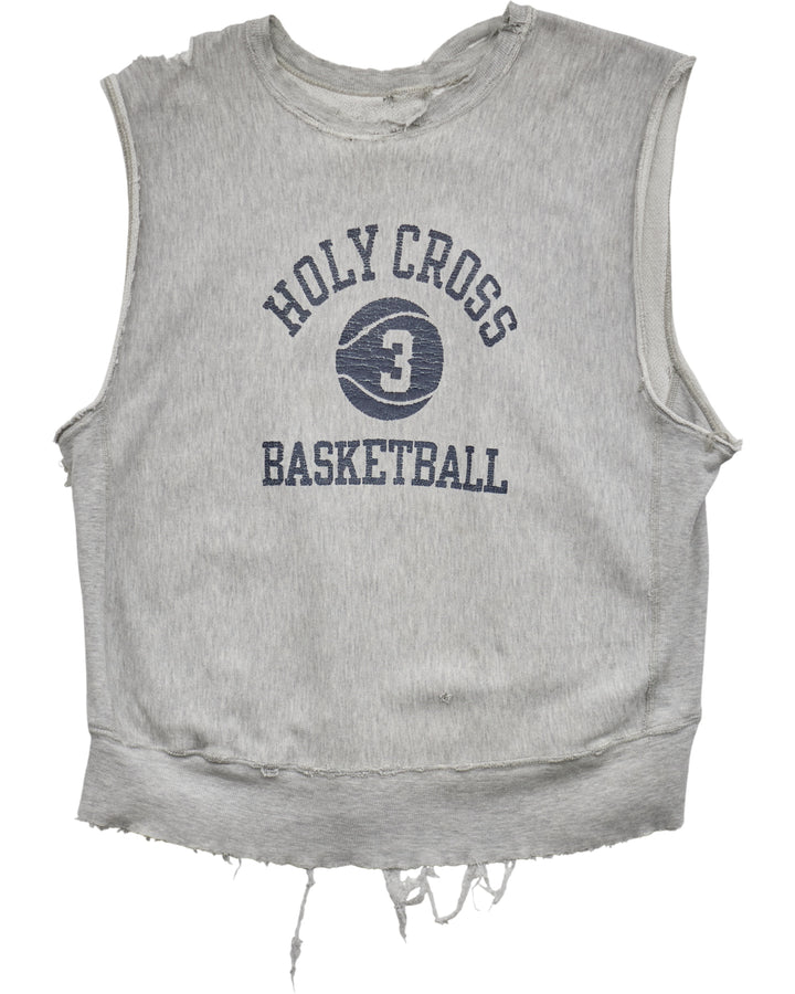(L) 80s Holy Cross Basketball Muscle Tee