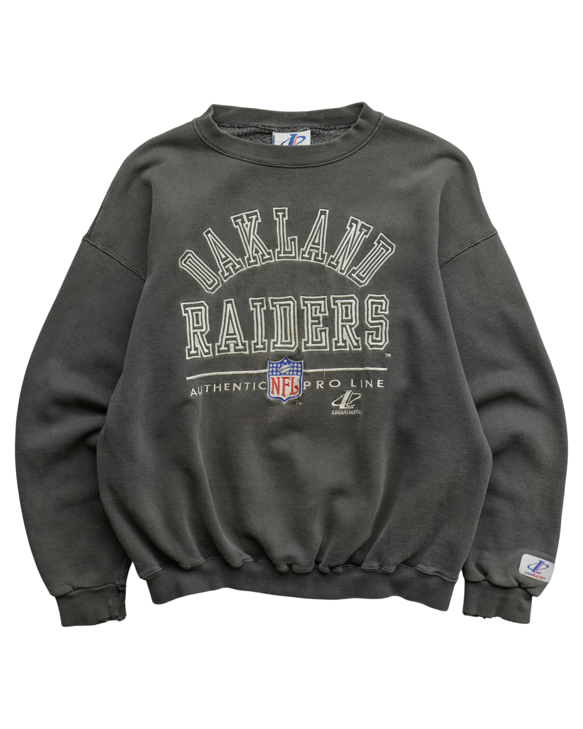 (S) 90s Oakland Raiders Logo Athletic Sweatshirt