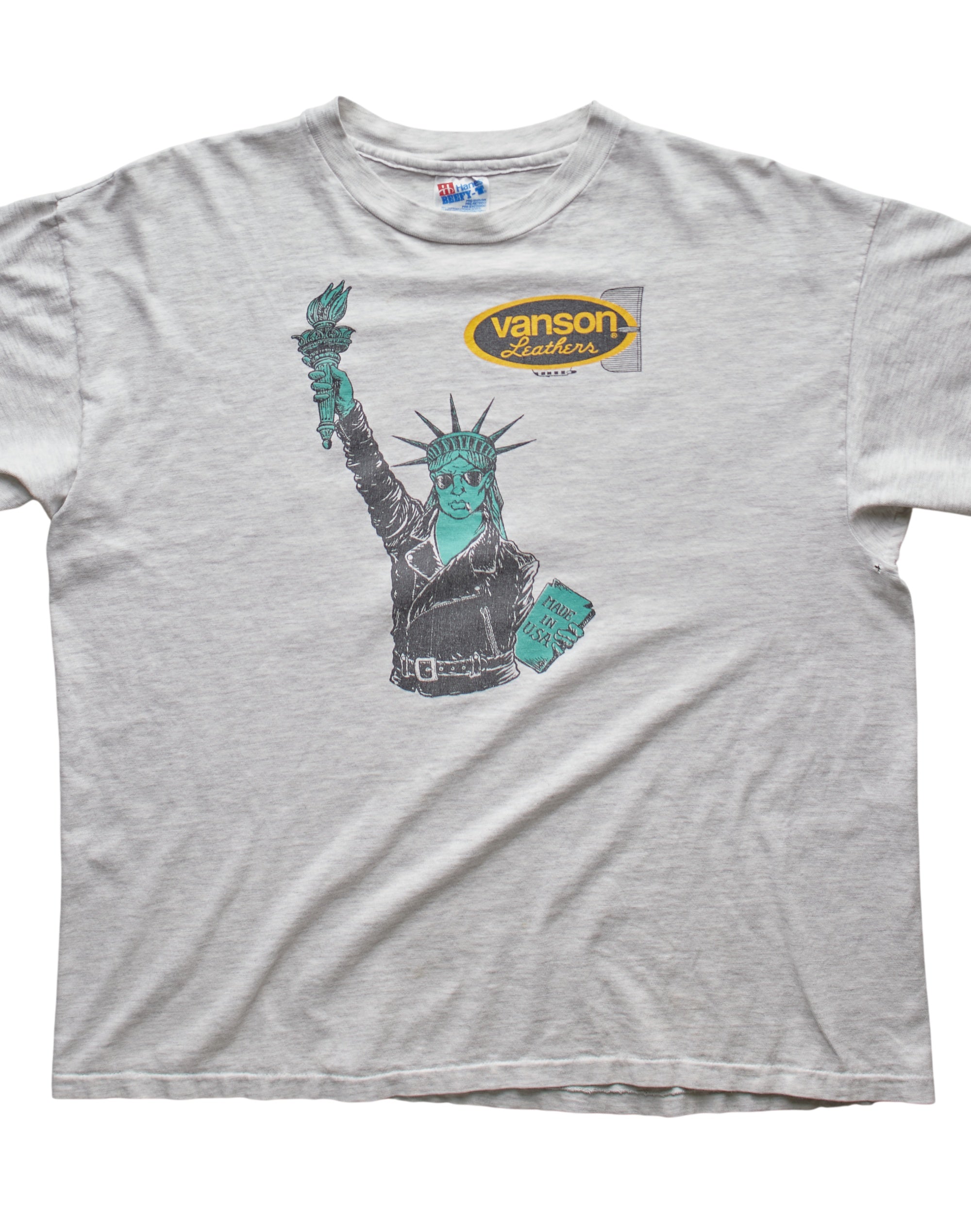 (L) 90s Vanson Leathers Hanes T-Shirt