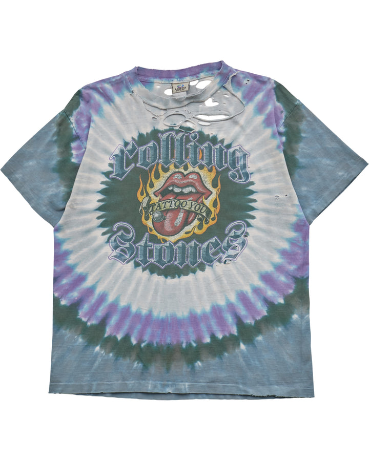 (L) 90s Rolling Stones Liquid Blue T-Shirt