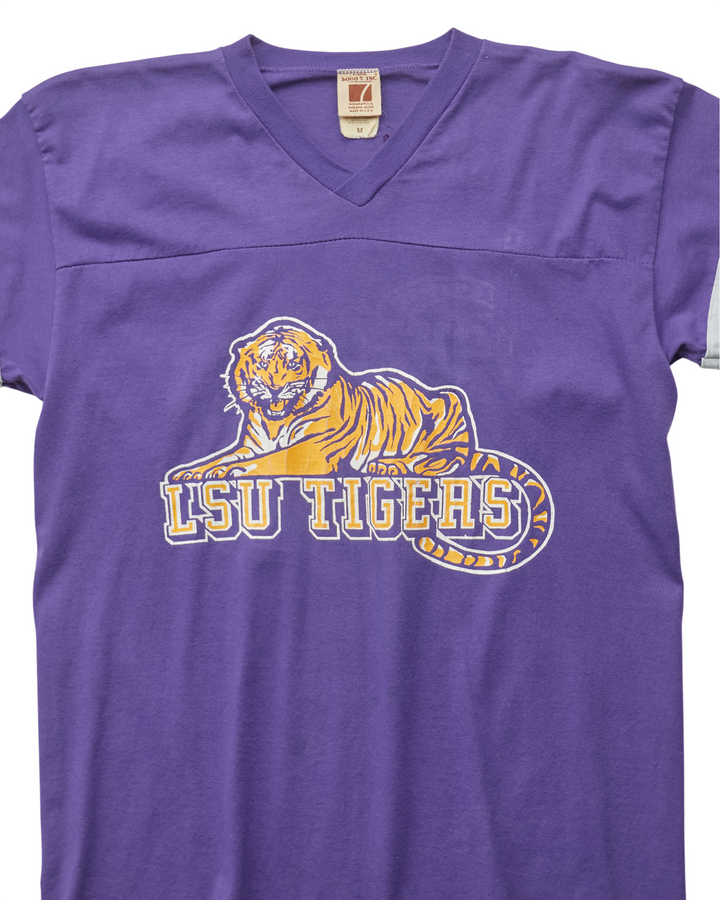 (S) 80s LSU Tigers Logo 7 Jersey