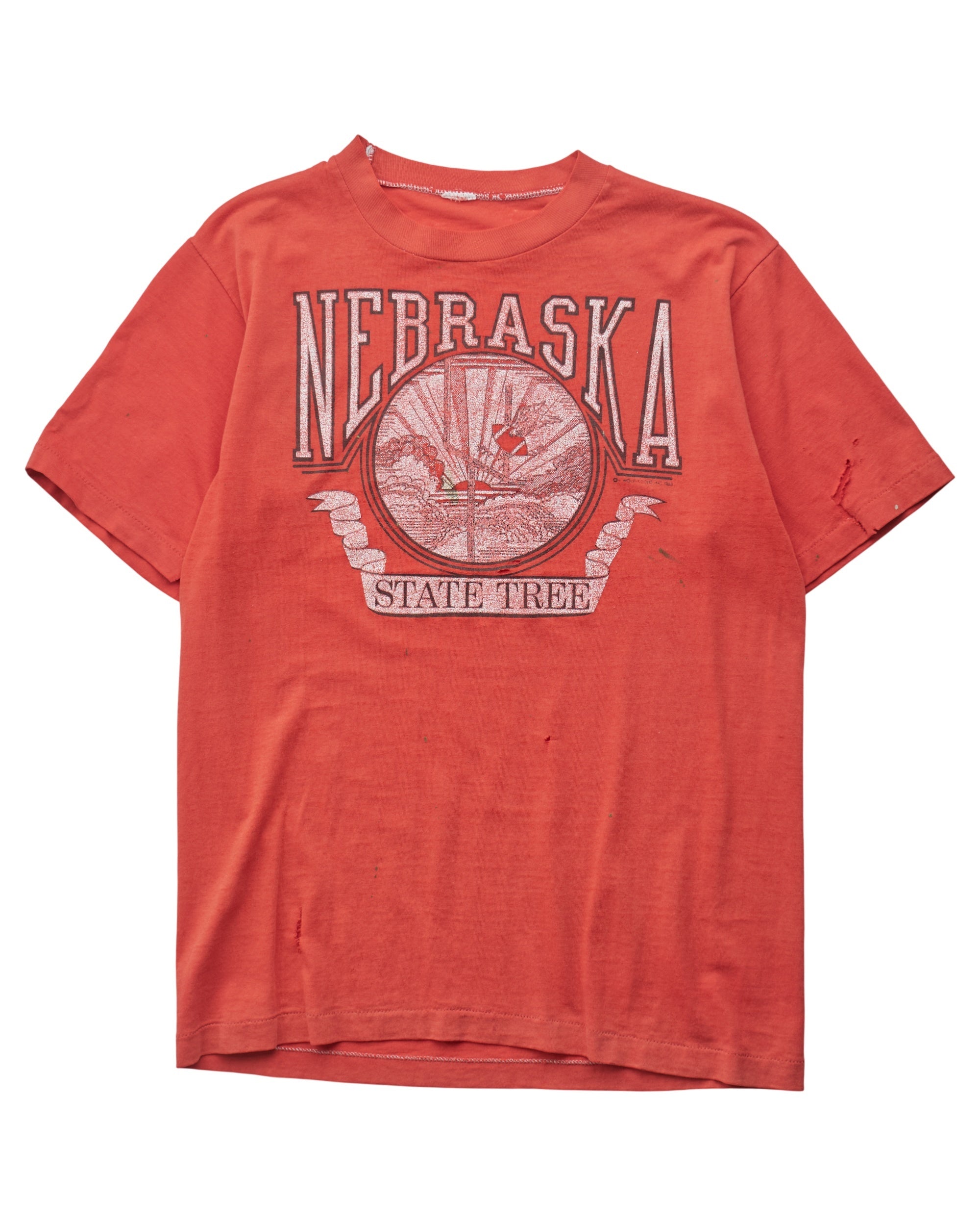 (S) 80s Nebraska State Tree T-Shirt