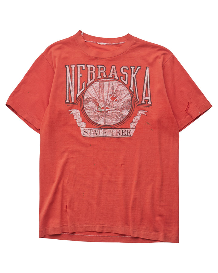 (S) 80s Nebraska State Tree T-Shirt