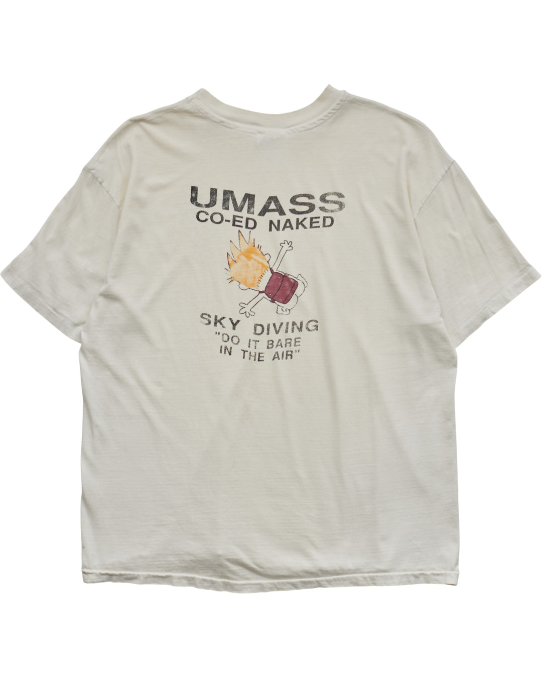 (L) 90s UMass Co-Ed Naked Sky Diving Hanes T-Shirt