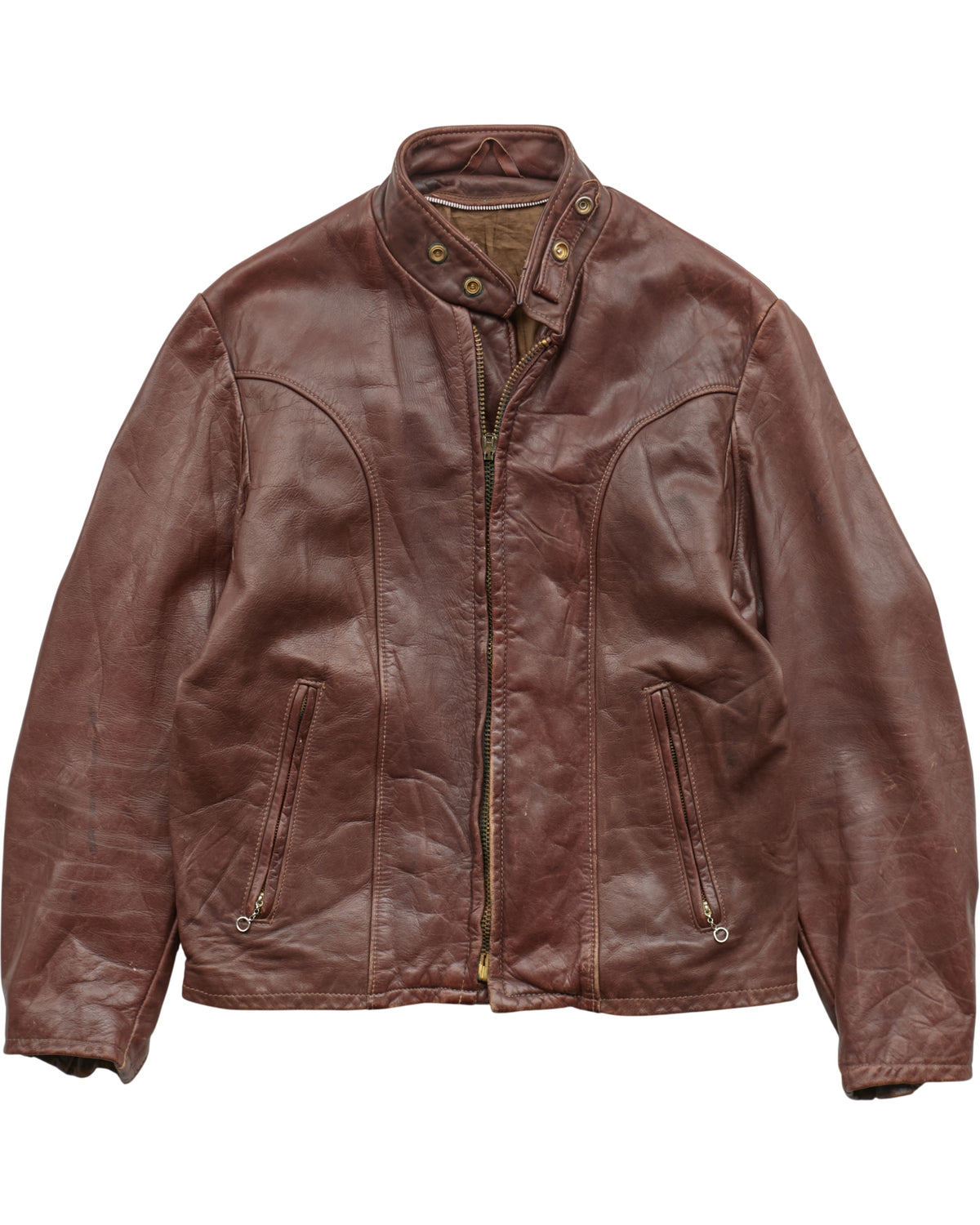 (S) 90s Leather Jacket