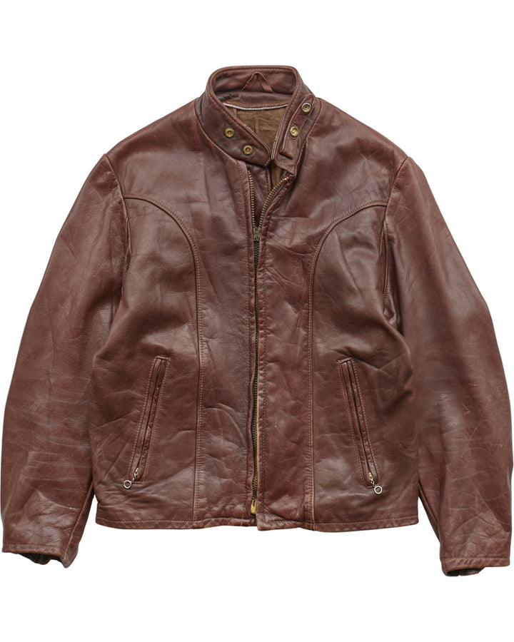 (S) 90s Leather Jacket