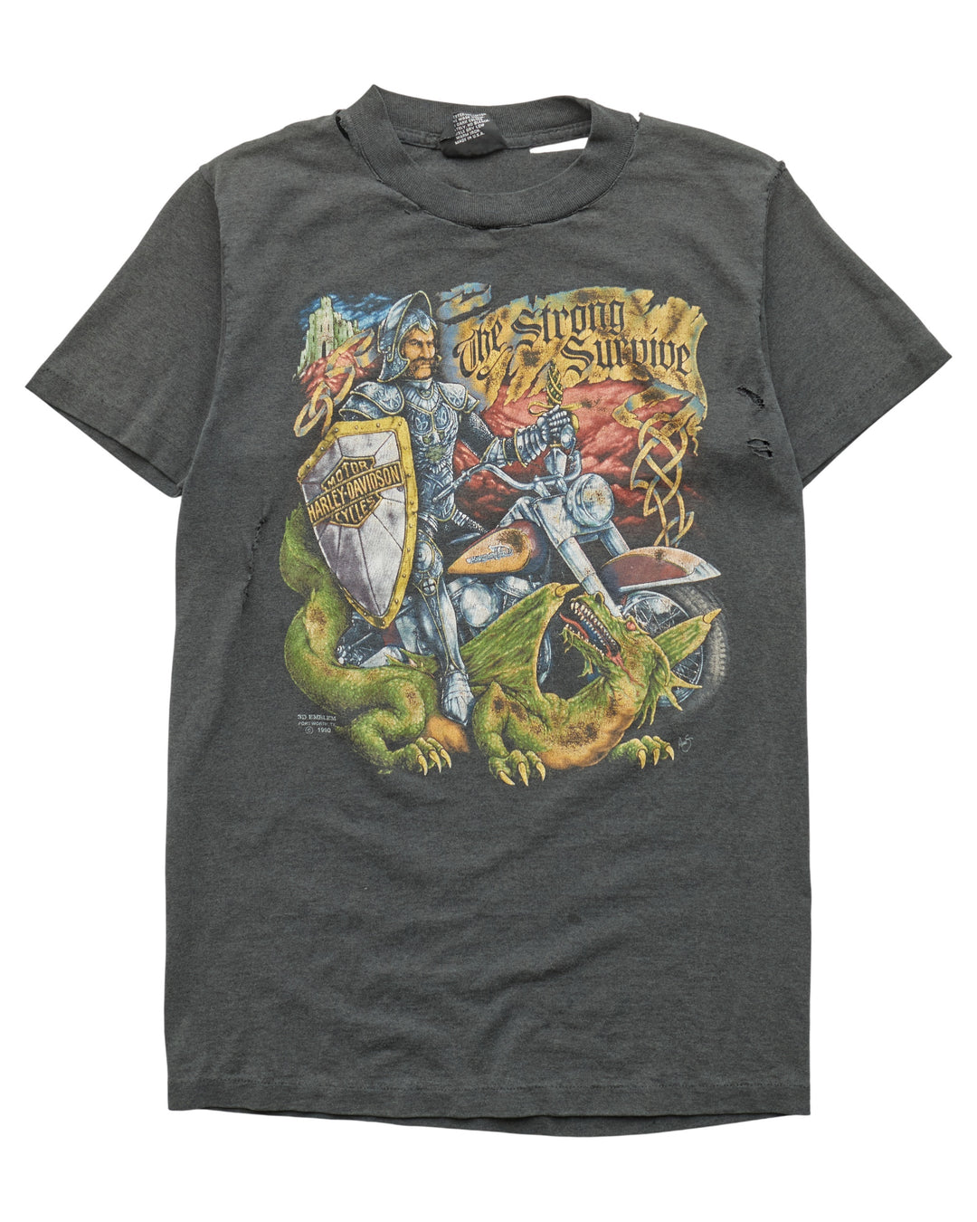 (S) 1990 Harley Davidson T-Shirt