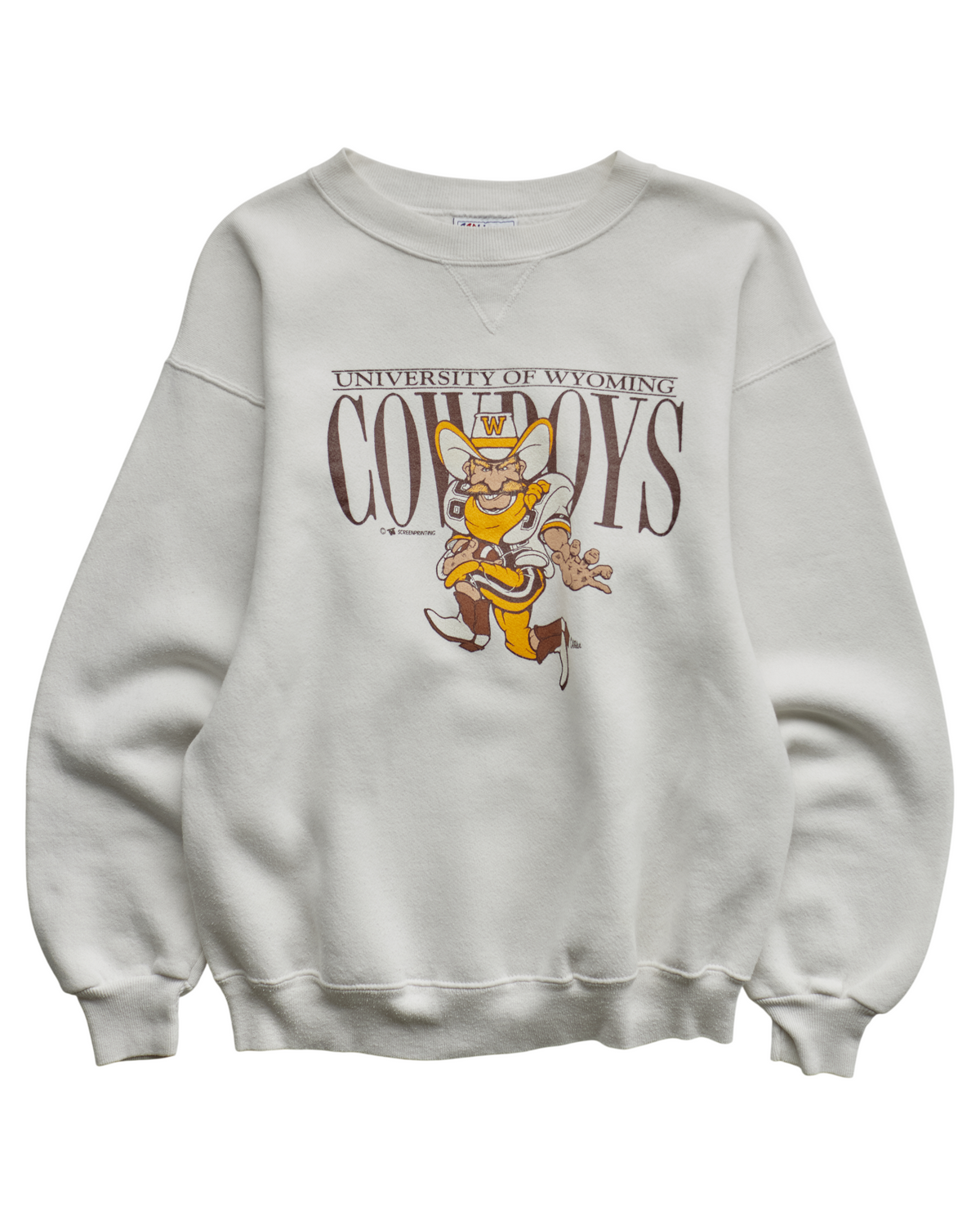 (S) 90s Wyoming Cowboys Hanes Sweatshirt
