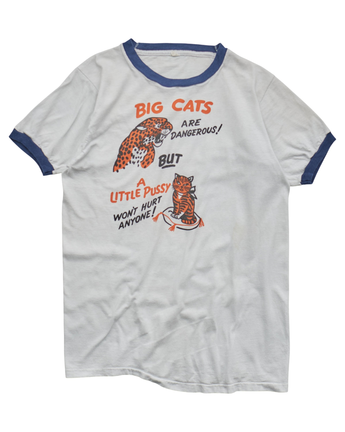 (XS) 80s A Little Pussy Never Hurt T-Shirt