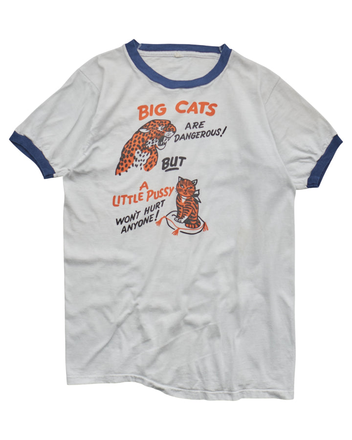 (XS) 80s A Little Pussy Never Hurt T-Shirt