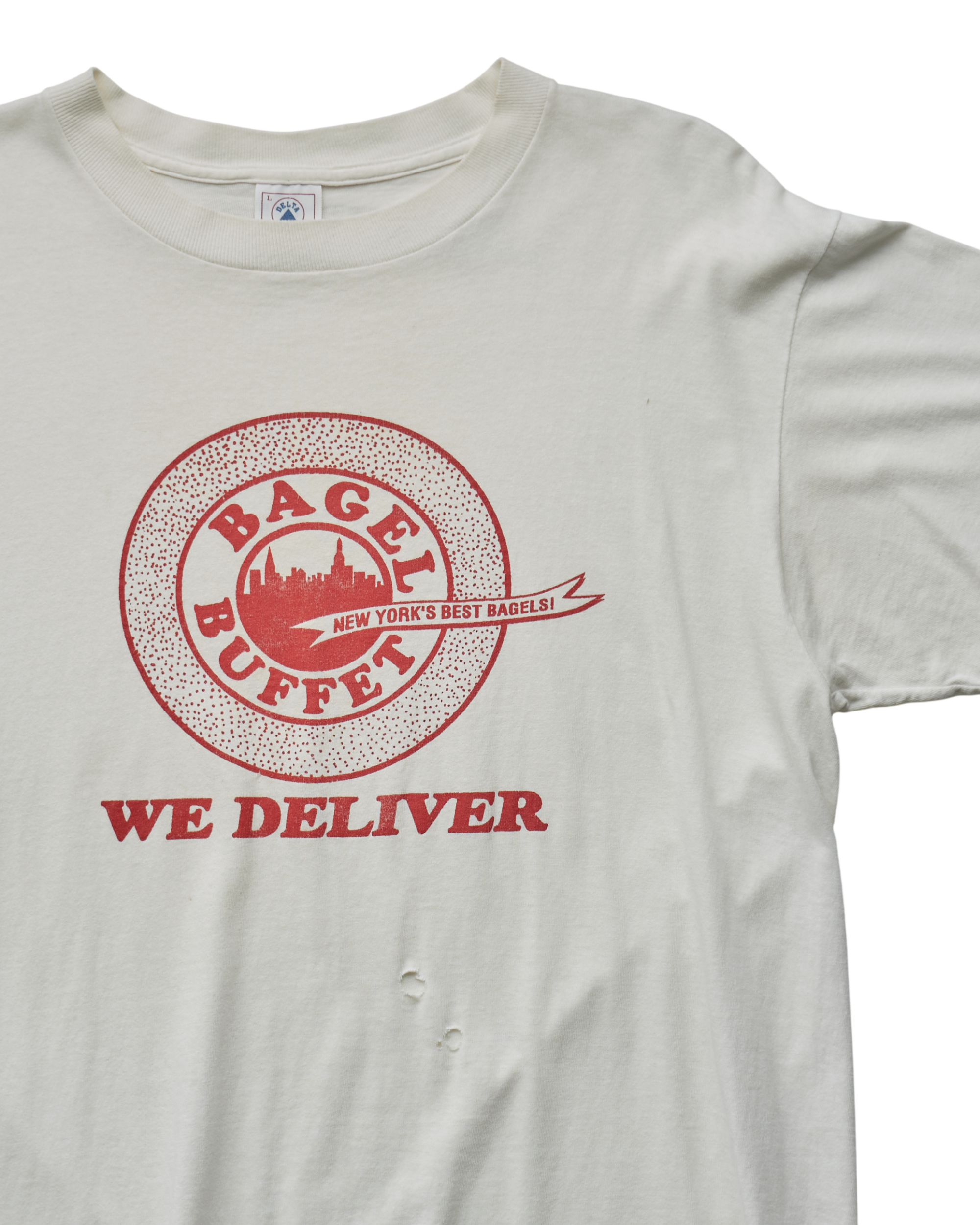 (L) 90s Bagel Buffet NY Delta T-Shirt