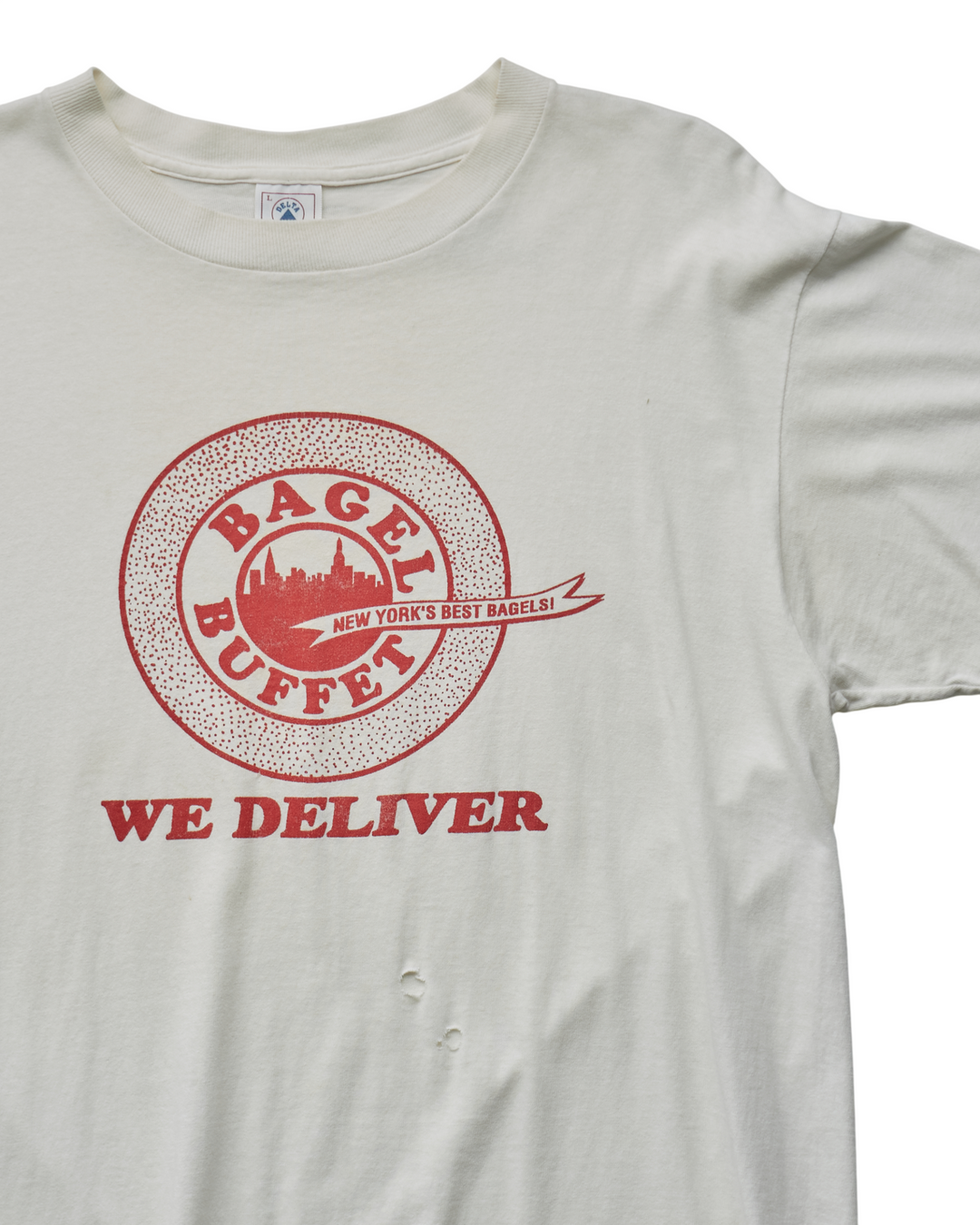 (L) 90s Bagel Buffet NY Delta T-Shirt