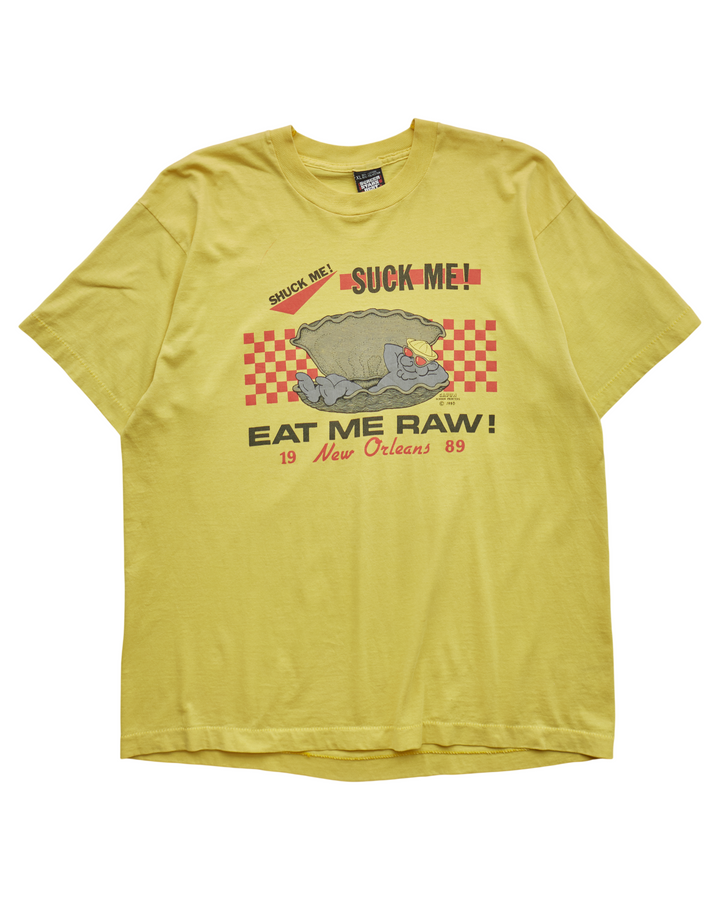 (M) 90s Shuck Me, Suck Me, Eat Me Raw! Screen Stars Best T-Shirt