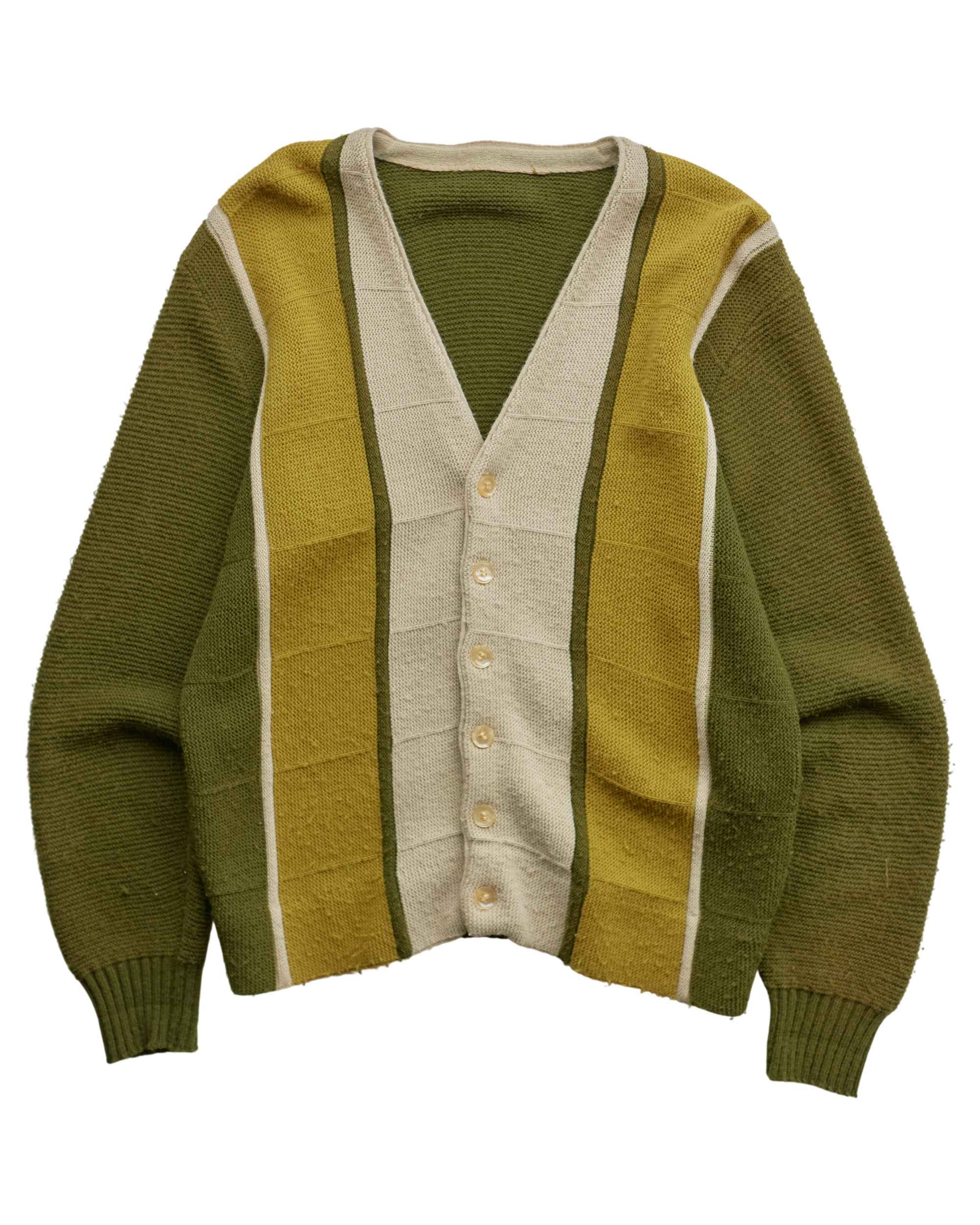 (S) 80s Striped Cardigan