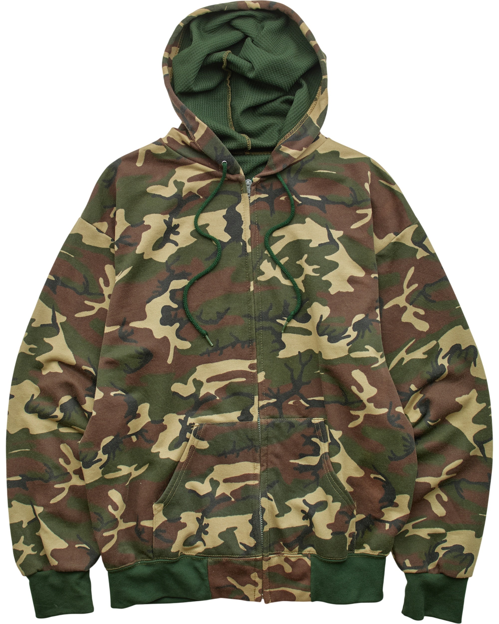 (M) 80s Camo Zipup Hoodie