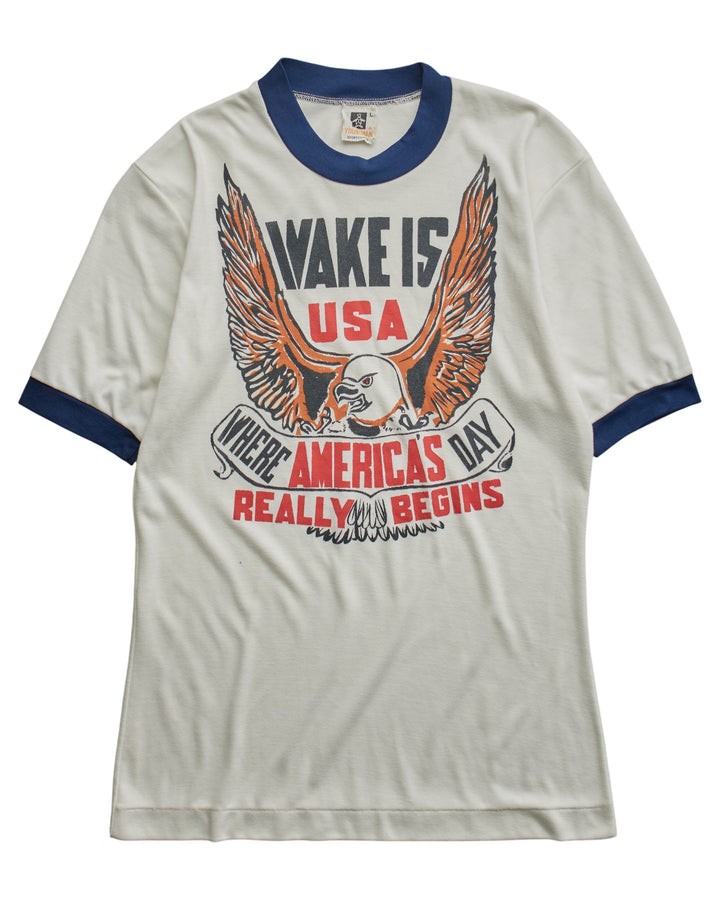 (S) 80s Wake Is Where America Begins Young Man T-Shirt